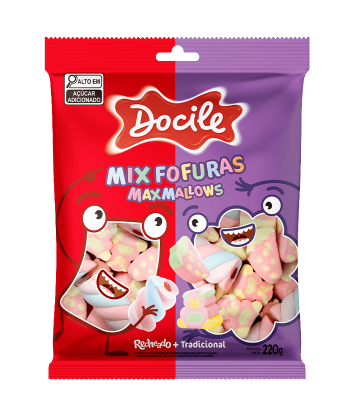 18129 -MARSHMALLOW MIX FOFURAS 220G - DOCILE
