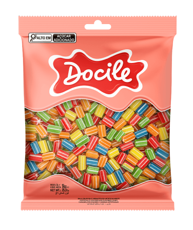 18128 - GOMA CANUDINHO ESTRELINHA 1KG - DOCILE