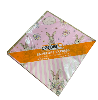 18125 - ENVELOPE PEROLADO FIORELA ROSA 35X35 C/25UN - PC/ CROMUS