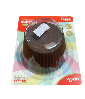 4915 - FORMINHA CUPCAKE GOURMET IMPERMEAVEL MARROM 45un - REGINA