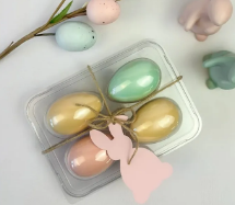 18144 -BANDEJA 4 OVOS 50G CRISTAL C/5UN - FLIP