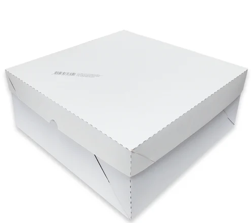 18132 - CAIXA P/ BOLO N.1 30X25X13CM BRANCA - PLAC
