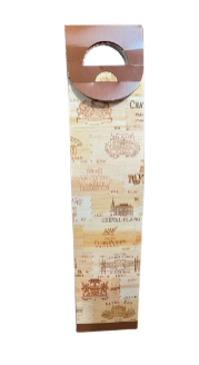 17975 - CAIXA VINHO WOOD 8,5X8,5X39 - PC/ CROMUS