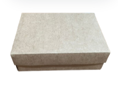 16855 - CAIXA RETANGULAR C/TAMPA KRAFT PP 19,5x14,5x6,5 - PC/ CROMUS