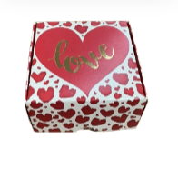 17966 - CAIXA P/4 BRIG HS MY LOVE 9X9X4,5 - PC/ CROMUS