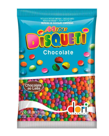 1310 - MINI DISQUETI CHOCOLATE 500G - DORI
