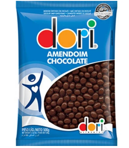 1309 - AMENDOIM CHOCOLATE 500G - DORI