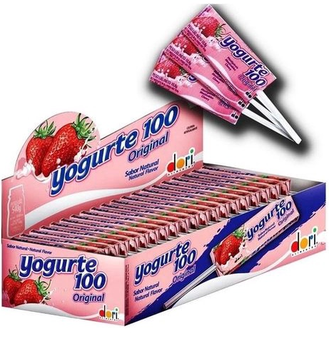 3663 - PIRULITO YOGURTE MORANGO MASTIG 50X11,2G - DORI