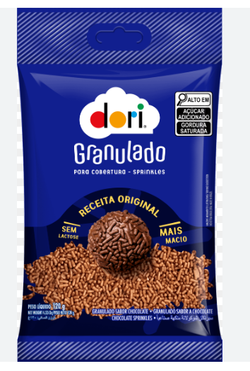 18159 - GRANULADO CHOCOLATE 120G - DORI