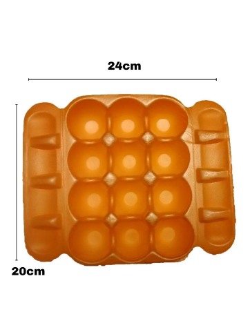 17445 - ISOPOR ART AMARELO P/ 12 OVOS C/10un - ULTRATHERM