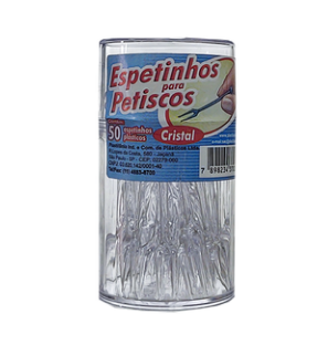 18211 - POTINHO C/ ESPETINHO C/50UN - PLASTILANIA