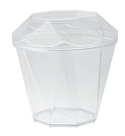 18203 - COPO DIAMANTE 180ml  C/TP C/10UN - PLASTILANIA