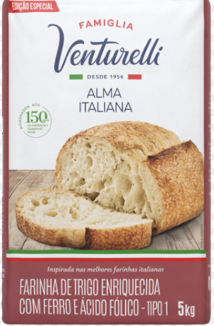 18217 - FARINHA TRIGO VENTURELLI ALMA ITALIANA 5KG - GLOBO