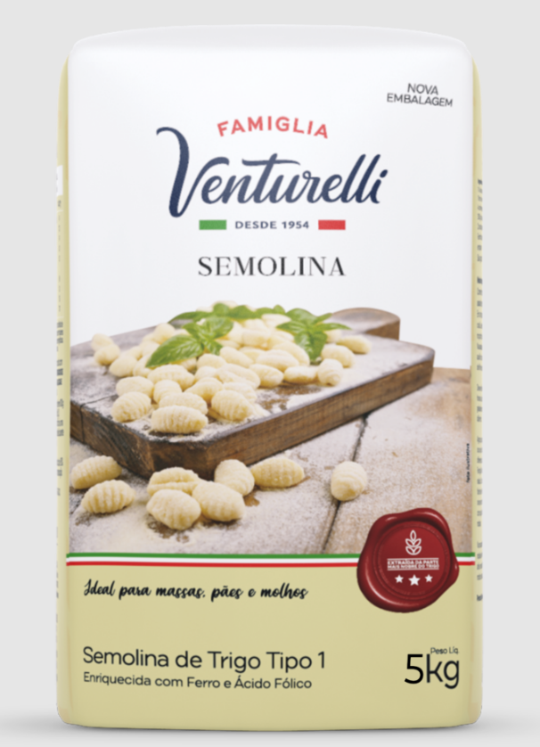 18218 - SEMOLINA DE TRIGO VENTURELLI 5KG - GLOBO