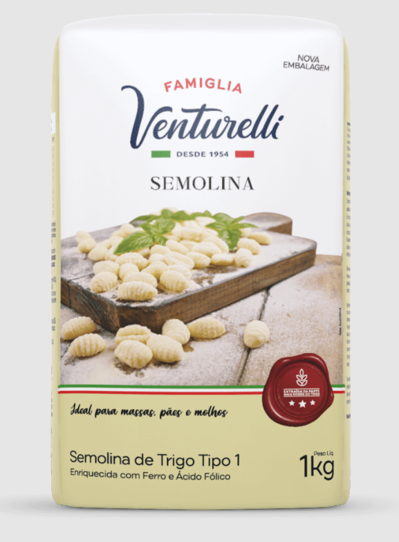 18219 - SEMOLINA DE TRIGO VENTURELLI 1KG - GLOBO