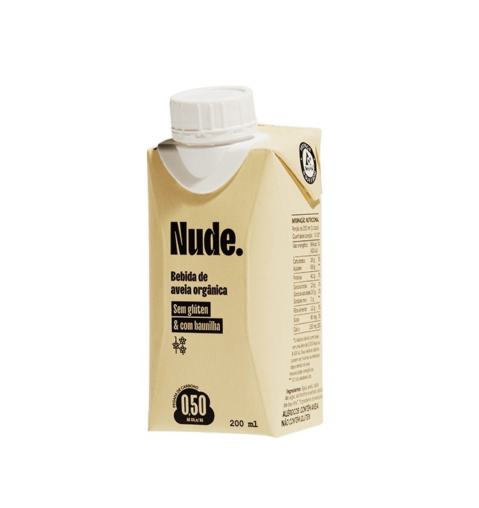 BEBIDA DE AVEIA COM BAUNILHA 200ML - NUDE