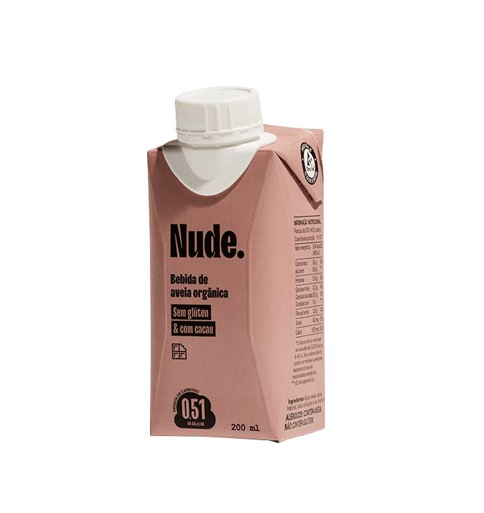 BEBIDA DE AVEIA COM CACAU 200ML - NUDE