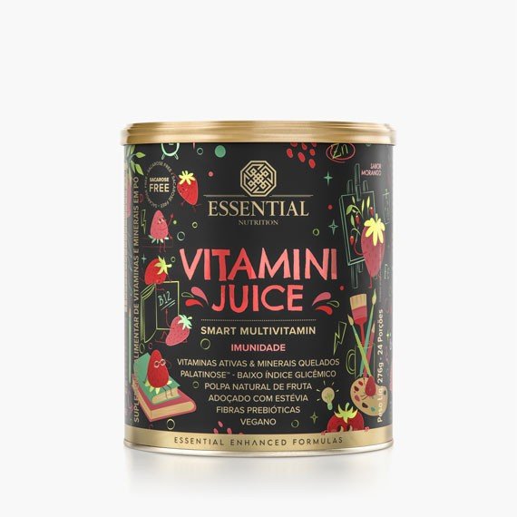 VITAMINI JUICE MORANGO 280,8G - ESSENTIAL