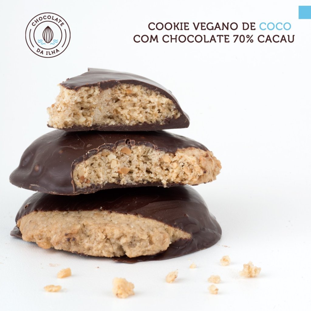COOKIE VEGANO DE COCO 70% CACAU