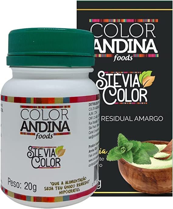 ADOÇANTE STÉVIA 20G - COLOR ANDINA FOOD