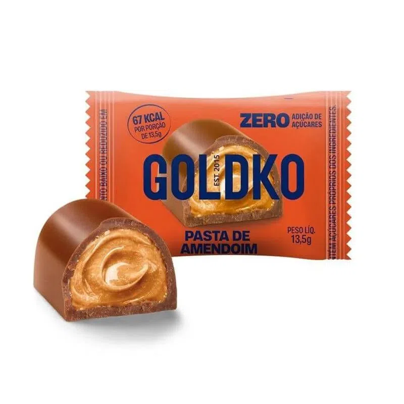 BOMBOM PASTA DE AMENDOIM ZERO - GOLDKO