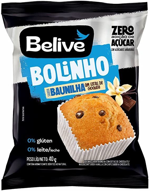 BOLINHO ZERO BAUNILHA COM GOTAS - BELIVE
