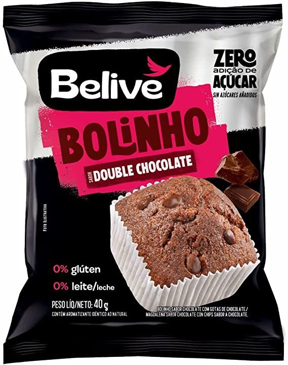 BOLINHO ZERO DOUBLE CHOCOLATE - BELIVE