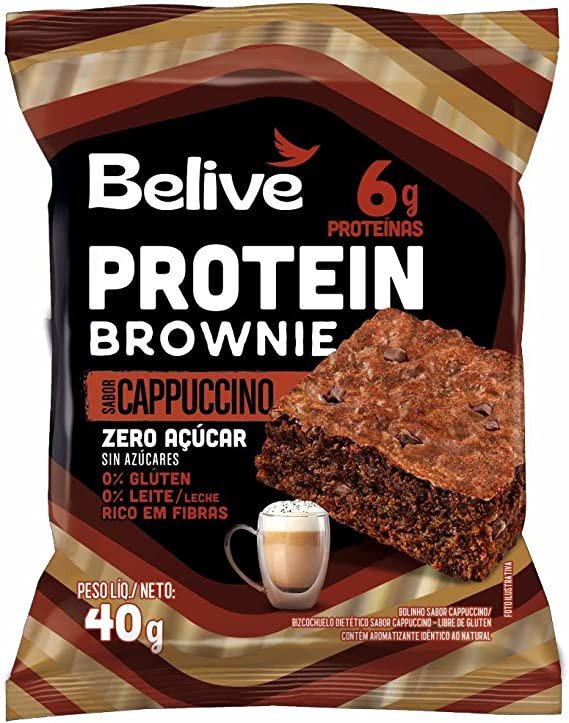 BROWNIE PROTEIN CAPPUCCINO ZERO - BELIVE