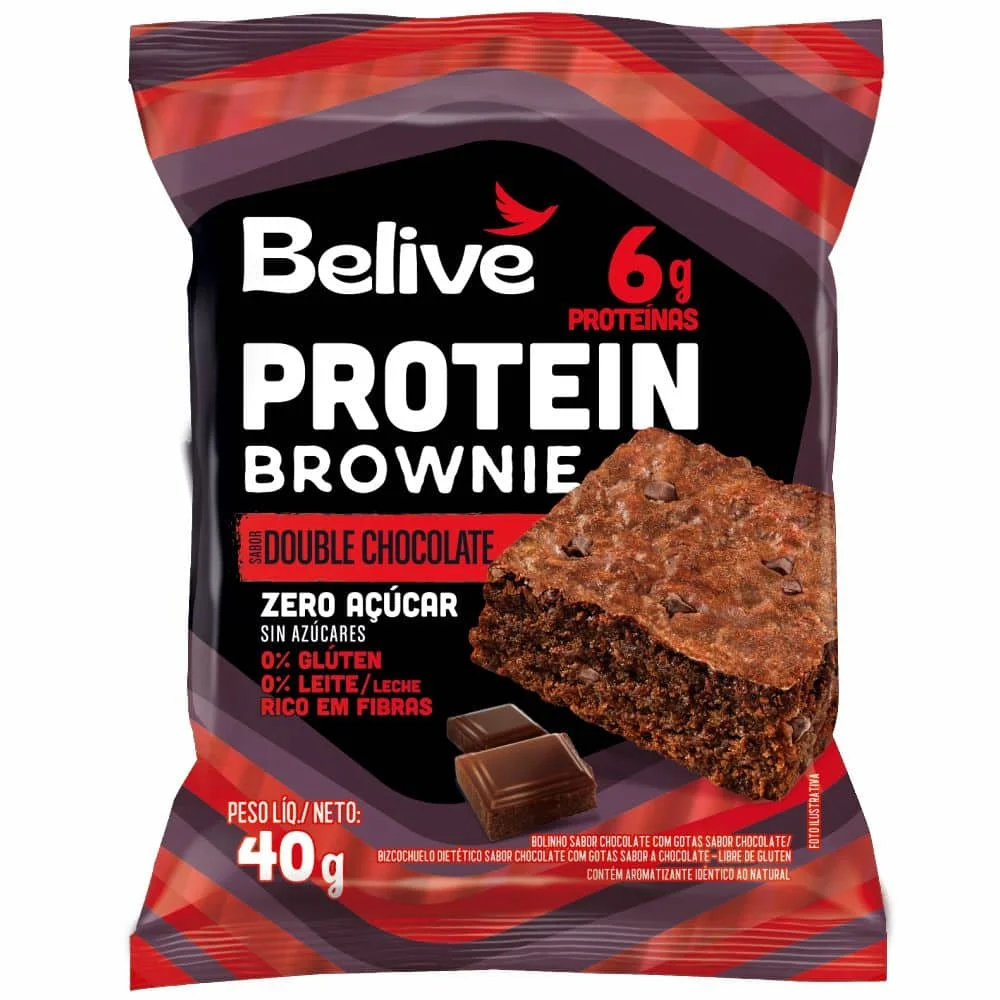 BROWNIE PROTEIN DOUBLE CHOCOLATE ZERO - BELIVE