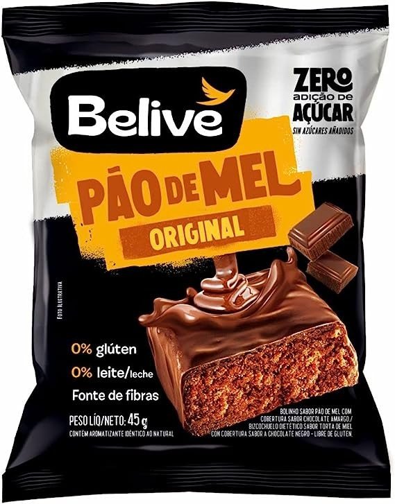 PÃO DE MEL ZERO 45G - BELIVE