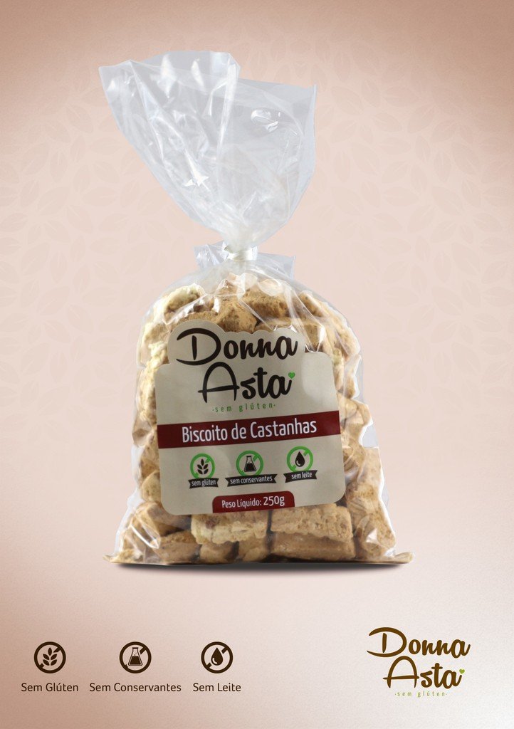 BISCOITO DE CASTANHA - DONNA ASTA