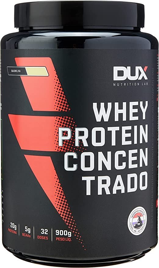 WHEY PROTEIN CONCENTRADO BAUNILHA 900G - DUX