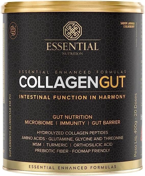 COLLAGEN GUT LARANJA E BLUEBERRY 400G - ESSENTIAL