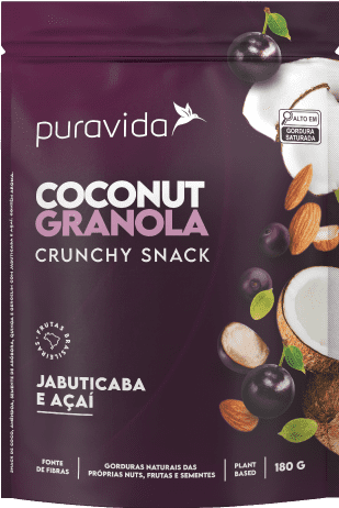 COCONUT GRANOLA JABUTICABA E AÇAÍ 180G - PURA VIDA