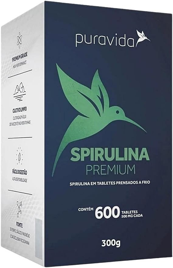 SPIRULINA PREMIUM 100G 200TABL DE 500MG - PURA VIDA