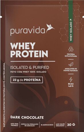 WHEY PROTEIN ISOLADO DARK CHOCOLATE SACHÊ - PURA VIDA