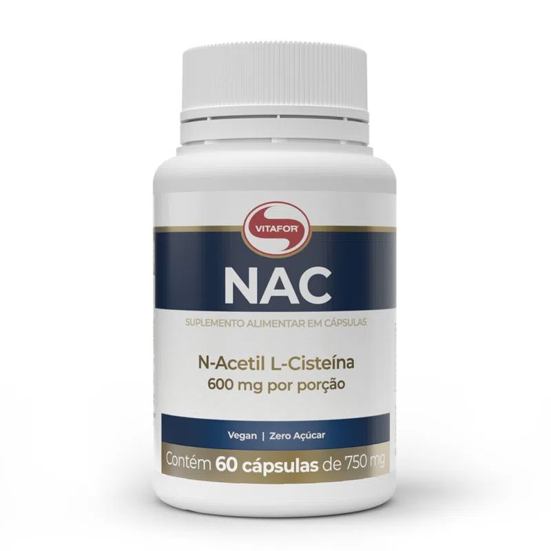 NAC N-ACETIL CISTEINA 60CAPS - VITAFOR