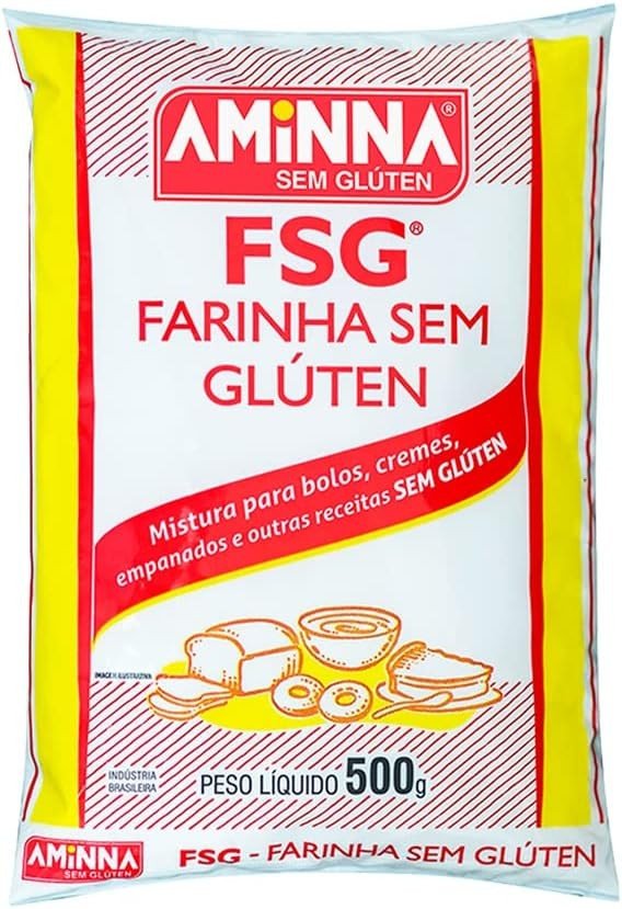 FSG FARINHA SEM GLÚTEN 500GR - AMNINNA