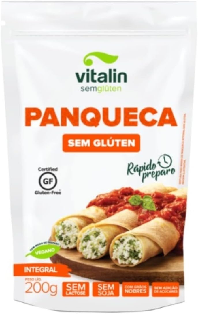 MISTURA MASSA DE PANQUECA INTEGRAL 200G - VITALIN