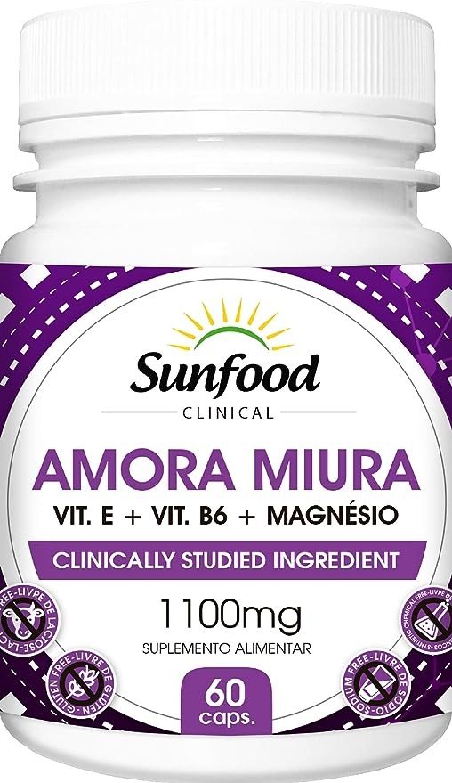 AMORA MIURA VITAMINA E, VITAMINA B6 E MAGNESIO 60CAPS - SUNFOOD