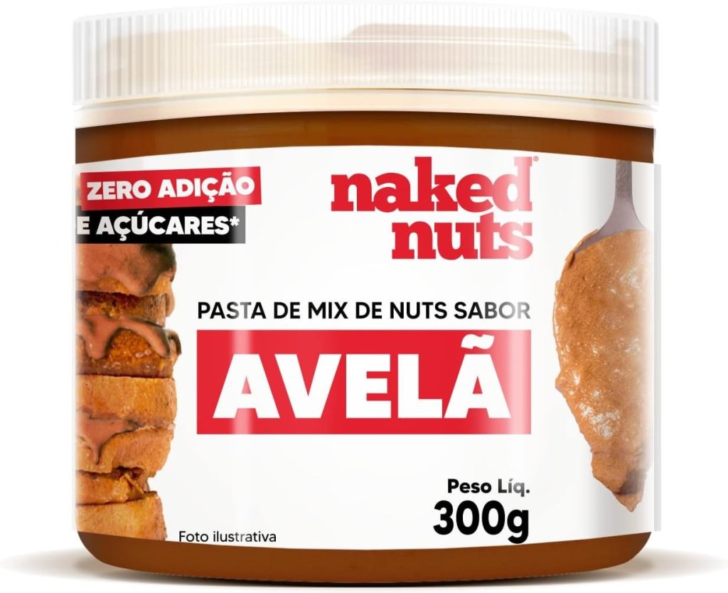 PASTA DE MIX DE NUTS DE AVELÃ 300G - NAKED NUTS
