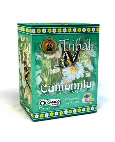 CAMOMILA, MELISSA E MENTA (15 SACHÊS) - TRIBAL