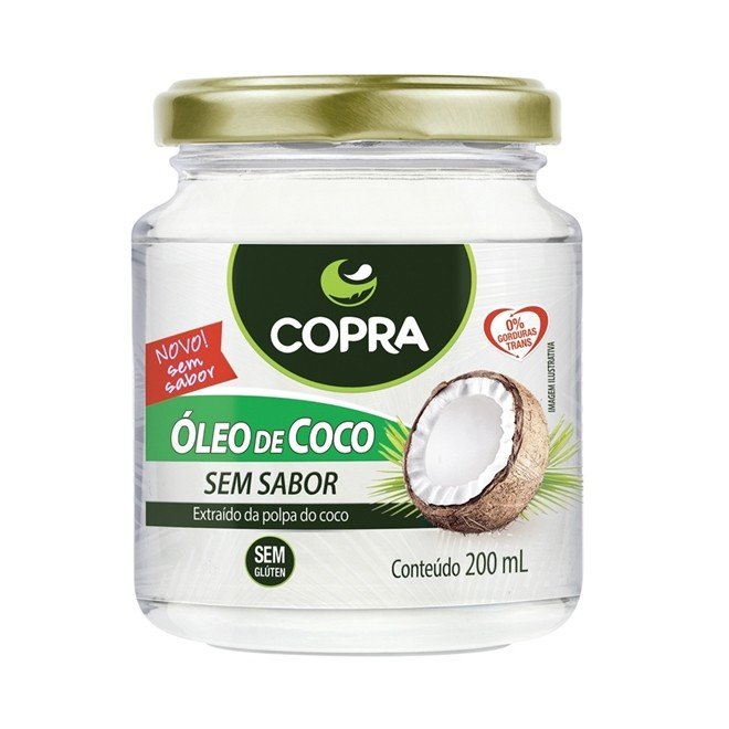ÓLEO DE COCO SEM SABOR 200ML - COPRA