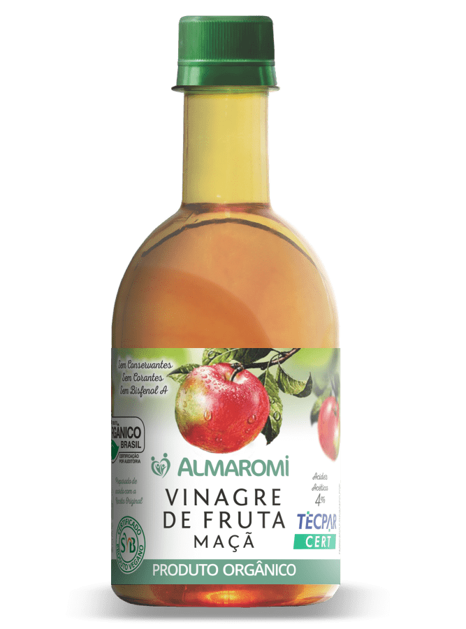 VINAGRE DE MAÇÃ ORGÂNICO 400ML - ALMAROMI
