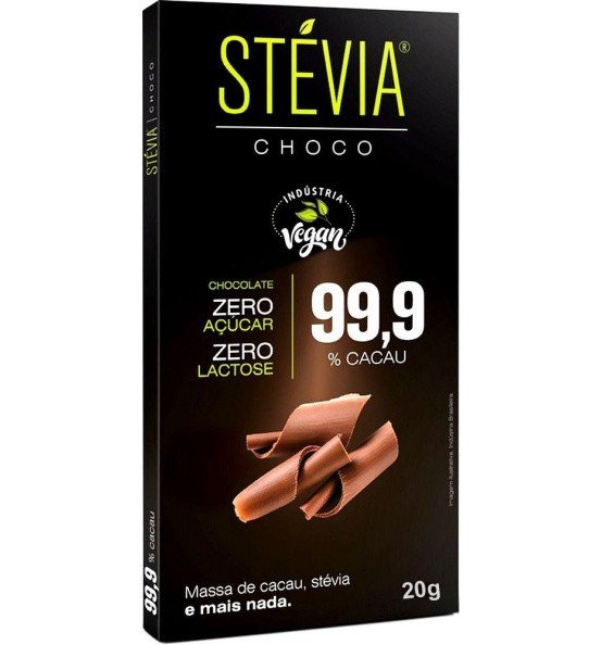 CHOCOLATE 99% CACAU - STÉVIA CHOCO