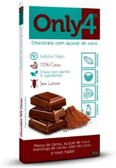 CHOCOLATE 70% CACAU 70G - ONLY4