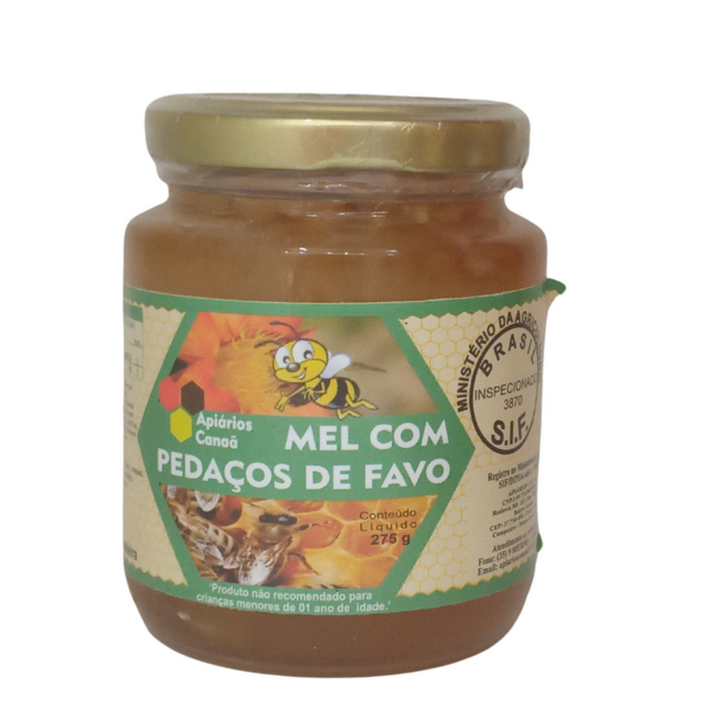 MEL COM FAVO 275G - APIÁRIOS CANAÃ