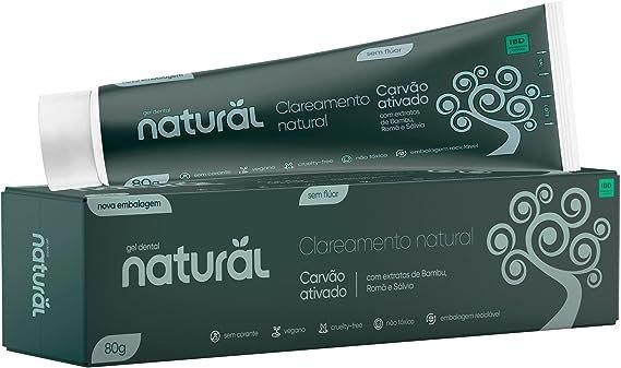 GEL DENTAL CARVÃO ATIVOS - NATURAL