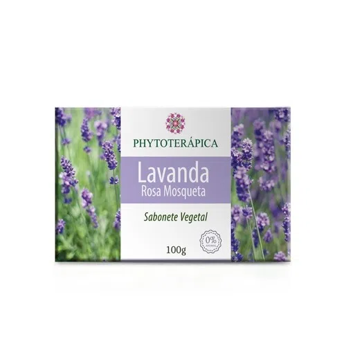 SABONETE LAVANDA E ROSA MOSQUETA 100G - PHYTOTERÁPICA
