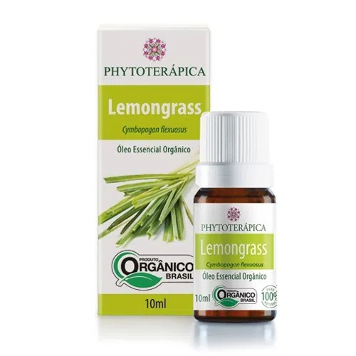 ÓLEO ESSENCIAL LEMONGRASS (ORGÂNICO) 10 ML  - PHYTOTERÁPICA